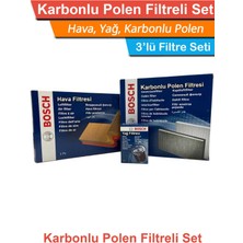 Bosch Bmw X3 E83 25I 192Hp Bosch Filtre Bakım Seti 2004-2006 Hava+Yağ+Karbonlu Polen