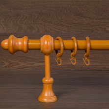 Wenthi Meşe ahşap rustik perde askısı