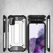ZORE Galaxy A02S Kılıf Zore Crash Silikon Kapak-Kırmızı