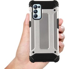 ZORE Oppo Reno 5 Pro 5g Kılıf Zore Crash Silikon Kapak-Gold