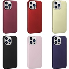 ZORE Apple iPhone 14 Pro Kılıf Zore Premier Silikon Kapak-Derin Mor
