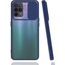 ZORE Oppo Reno 5 Lite Kılıf Zore Lensi Kapak-Lacivert