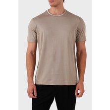 Emporio Armani Pamuklu Logolu Regular Fit Bisiklet Yaka T Shirt Erkek T Shirt 6D1T95 1josz 0144