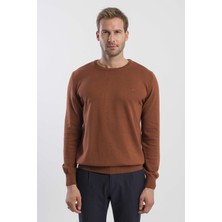 Jakamen Tarçın Slim Fit Bisiklet Yaka Triko Kazak