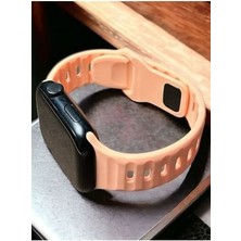 Mat Store Pembe Spor Silikon Apple Watch Kordon 42-44-45-49 mm Uyumlu