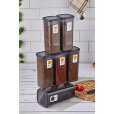 6 Adet Jumbo Boy Bold Vakumlu Kare Saklama Kabı 1900ML