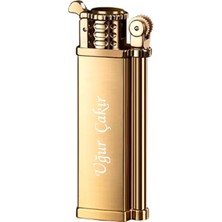 Pigado İsme Kişiye Özel Pürmüz Alevli Gazlı Taşlı Çakmak