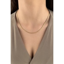 Fiyonk Kuyumculuk 14 Ayar Altın Balıksırtı Zincir 2,10 mm