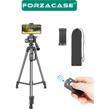 Forzacase 155 cm Bluetooth Kumandalı Profesyonel Kamera Dslr Telefon Tutuculu Çantalı Tripod - FC814