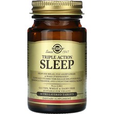 Solgar Sleep Melatonin + L-Theanine Triple Action 30 Tablet