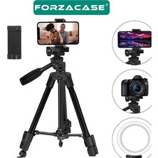 Forzacase 136 cm Profesyonel Kamera Dslr Telefon Tutuculu Çantalı Tripod - FC812