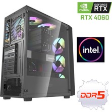 Pcbox Ddr5 Rtx 4060 Intel I5 13400F 16GB Ddr5 Ram 500 GB 3500MB/S M.2 Nvme SSD Oyuncu Masaüstü Bilgisayar Pcbox V1.0