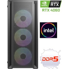 Pcbox Ddr5 Rtx 4060 Intel I5 13400F 16GB Ddr5 Ram 500 GB 3500MB/S M.2 Nvme SSD Oyuncu Masaüstü Bilgisayar Pcbox V1.0