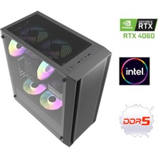 Pcbox Ddr5 Rtx 4060 Intel I5 13400F 16GB Ddr5 Ram 500 GB 3500MB/S M.2 Nvme SSD Oyuncu Masaüstü Bilgisayar Pcbox V1.0