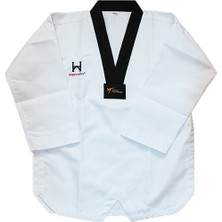 Hann-Do Taekwondo / Tekvando Elbisesi Siyah Yaka Fitilli Dobok