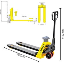 Stanley CPT20SCA 2 Ton Terazili Profesyonel Transpalet