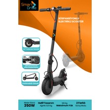 Smart Drive S50 LED Ekranlı Patlamaz Tekerlekli Fırçasız Motorlu Farlı Katlanabilir Taşınabilir Süspansiyonlu Elektrikli Scooter