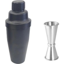 Adin Tasarım Shaker 700 ml - Jigger 3/6 cl Kokteyl Ölçeği - Bartender Kokteyl Seti