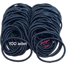 Erdoğan Hobi Helezon Lastik Saç Tokası 100ADET (Ince) Makarna Toka Lastik Bileklik Otel Hamam Anahtar Bilekliği