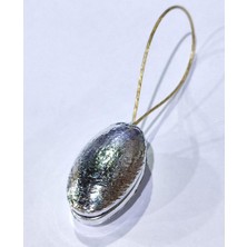 abnturk Gümüş Silver Oval Mıknatıslı Perde Tutacağı