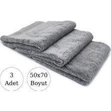 Büyük Boy Oto Yıkama Kurulama Bezi Mikrofiber Güçlü Emici 3'lü