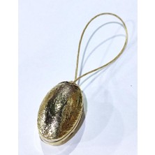 abnturk Gold Dore Oval Mıknatıslı Perde Tutacağı