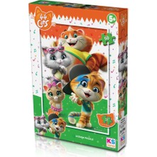 Ks Puzzle Cat 709 44 Kedi Puzzle 50 Parça - Ks Puzzle