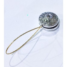 abnturk Gümüş Silver Yuvarlak Mıknatıslı Perde Tutacağı