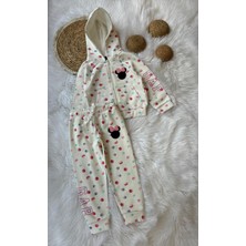 Gap Baby Gap Minnie Mouse Premium Kalite Kız Çocuk Fermuarlı Cepli Kapişonlu Alt Üst Takım