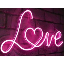 Kamer Neon LED Işıklı Love