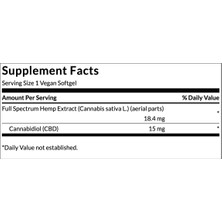 Swanson Ultra C.b.d Full Spectrum 15MG 60 Vegan Softgels. Usa Version 3653