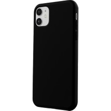 Casen Apple iPhone 11 Uyumlu Telefon Kılıfı Kadife Iç Yüzey Lansman Siyah