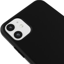 Casen Apple iPhone 11 Uyumlu Telefon Kılıfı Kadife Iç Yüzey Lansman Siyah