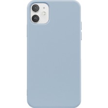 Casen Apple iPhone 11 Uyumlu Telefon Kılıfı Kadife Iç Yüzey Lansman Mavi