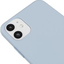 Casen Apple iPhone 11 Uyumlu Telefon Kılıfı Kadife Iç Yüzey Lansman Mavi