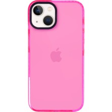 Casen Apple iPhone 15 Plus Uyumlu Telefon Kılıf Premium Pembe Kaplama Koruyucu Darbe Önleyici Çerçeveli