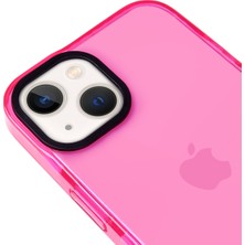 Casen Apple iPhone 15 Plus Uyumlu Telefon Kılıf Premium Pembe Kaplama Koruyucu Darbe Önleyici Çerçeveli