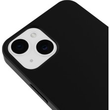 Casen Apple iPhone 15 Uyumlu Telefon Kılıfı Kadife Iç Yüzey Lansman Siyah