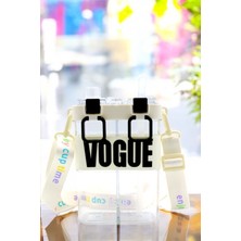 M&B Water Bottle Çift Bölmeli Vogue Matara, 900 ml Çift Kapaklı, Pipetli Çocuk Suluk Okul Için Boyun Askılı Suluk