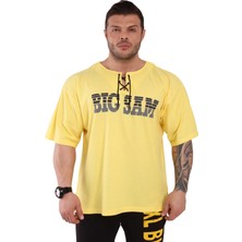 Geniş Kesim Spor T-Shirt Oversize Üst Big Sam 3174