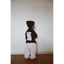Ohlala Koala Siyah Sırt Baskılı Uzun Kollu T-Shirt