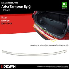 Drs Tuning S-Dizayn Nissan Qashqai Krom Arka Tampon Eşiği 2007-2014