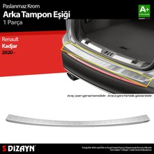 Drs Tuning S-Dizayn Renault Kadjar Krom Arka Tampon Eşiği 2020 Üzeri