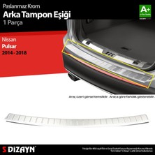 Drs Tuning S-Dizayn Nissan Pulsar Krom Arka Tampon Eşiği 2014-2018