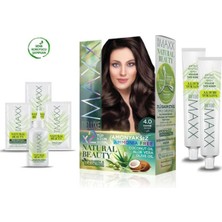 Maxx Deluxe Natural Beauty Amonyaksız Saç Boyası 4.0 Kahve