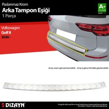 Drs Tuning S-Dizayn Vw Golf 8 Sw Krom Arka Tampon Eşiği 2020 Üzeri