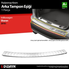 Drs Tuning S-Dizayn Vw Sharan Krom Arka Tampon Eşiği 2010 Üzeri