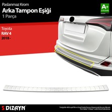 Drs Tuning S-Dizayn Toyota Rav 4 Krom Arka Tampon Eşiği 2018 Üzeri