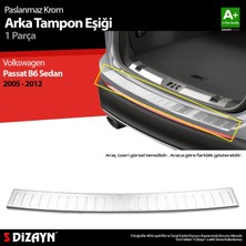 Drs Tuning S-Dizayn Vw Passat B6 Sedan Krom Arka Tampon Eşiği 2005-2012