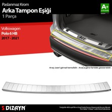 Drs Tuning S-Dizayn Vw Polo 6 Hb Krom Arka Tampon Eşiği 2017-2021